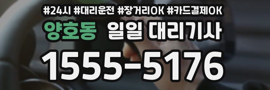 양호동 일일 대리기사
