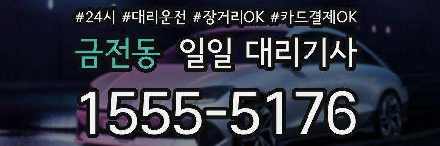금전동 일일 대리기사