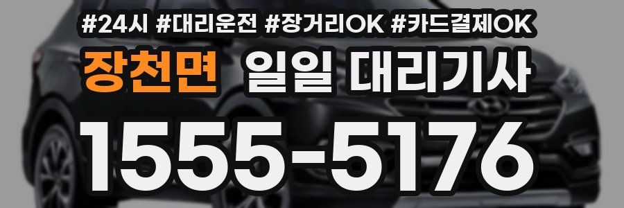 장천면 일일 대리기사