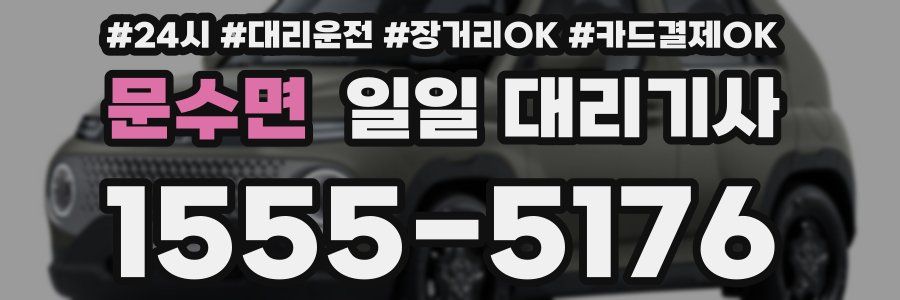 문수면 일일 대리기사