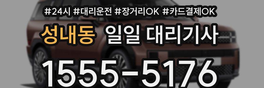 성내동 일일 대리기사