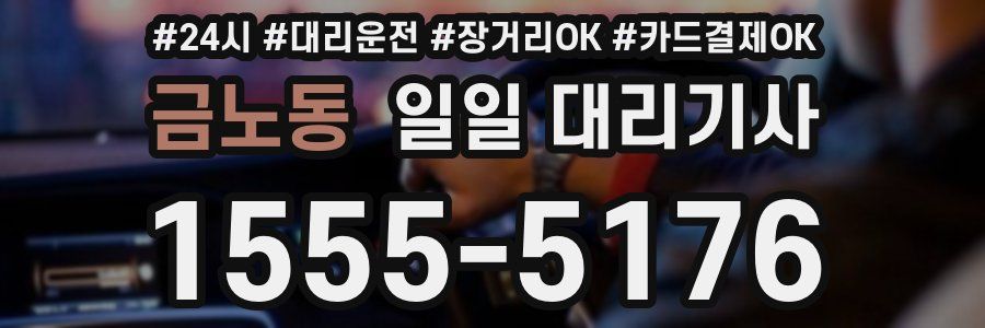 금노동 일일 대리기사
