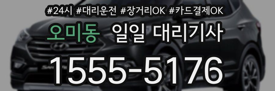 오미동 일일 대리기사