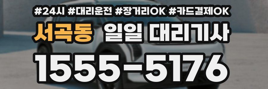 서곡동 일일 대리기사