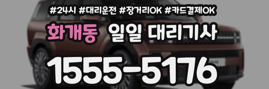 화개동 일일 대리기사