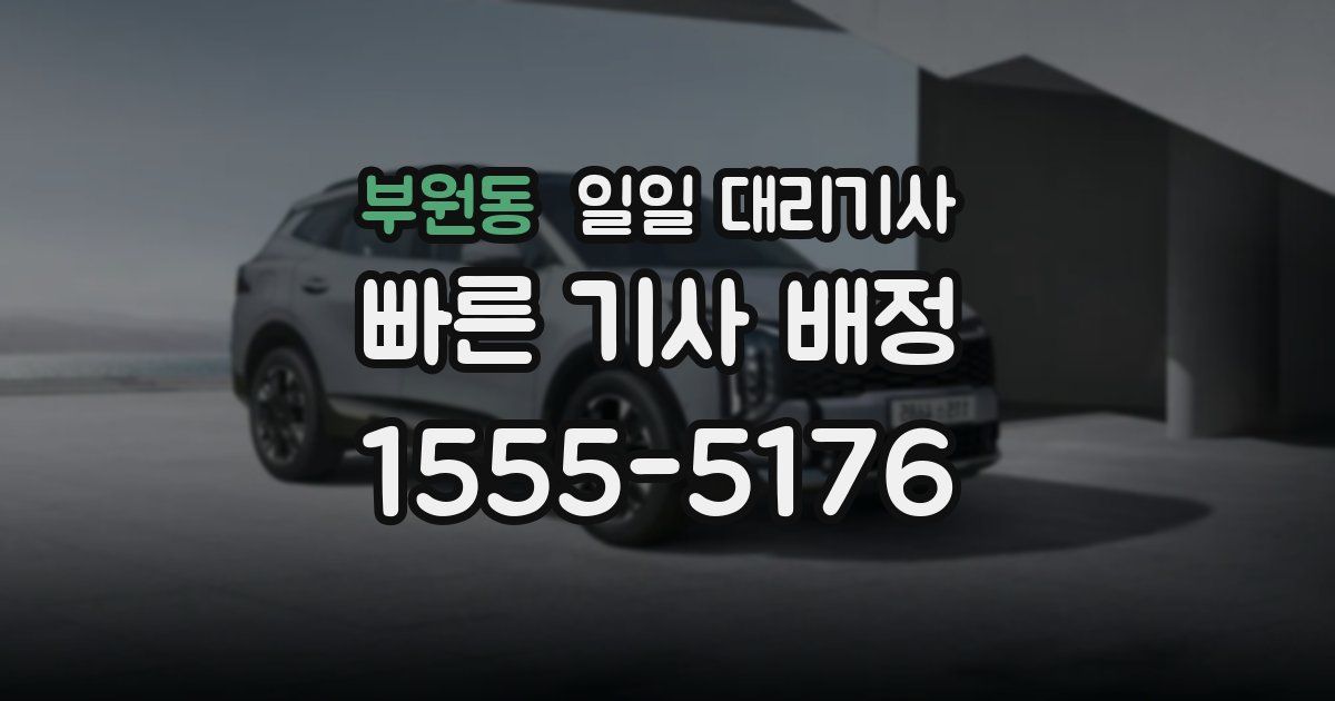 부원동 일일 대리기사