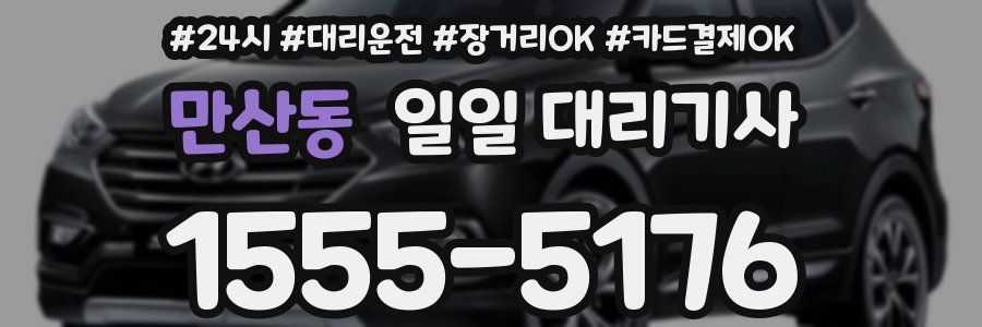 만산동 일일 대리기사
