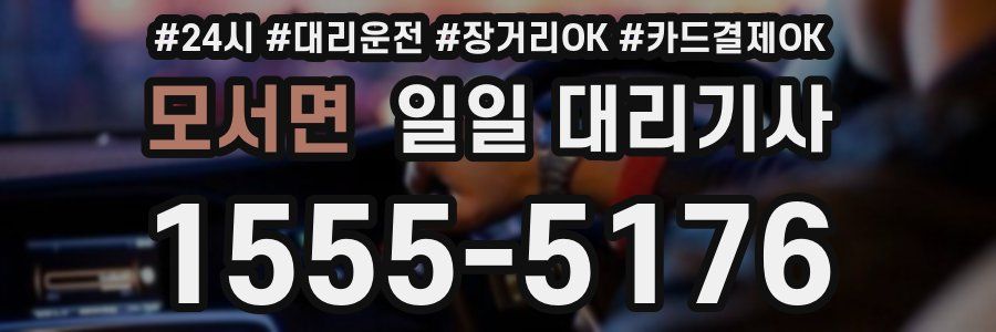 모서면 일일 대리기사