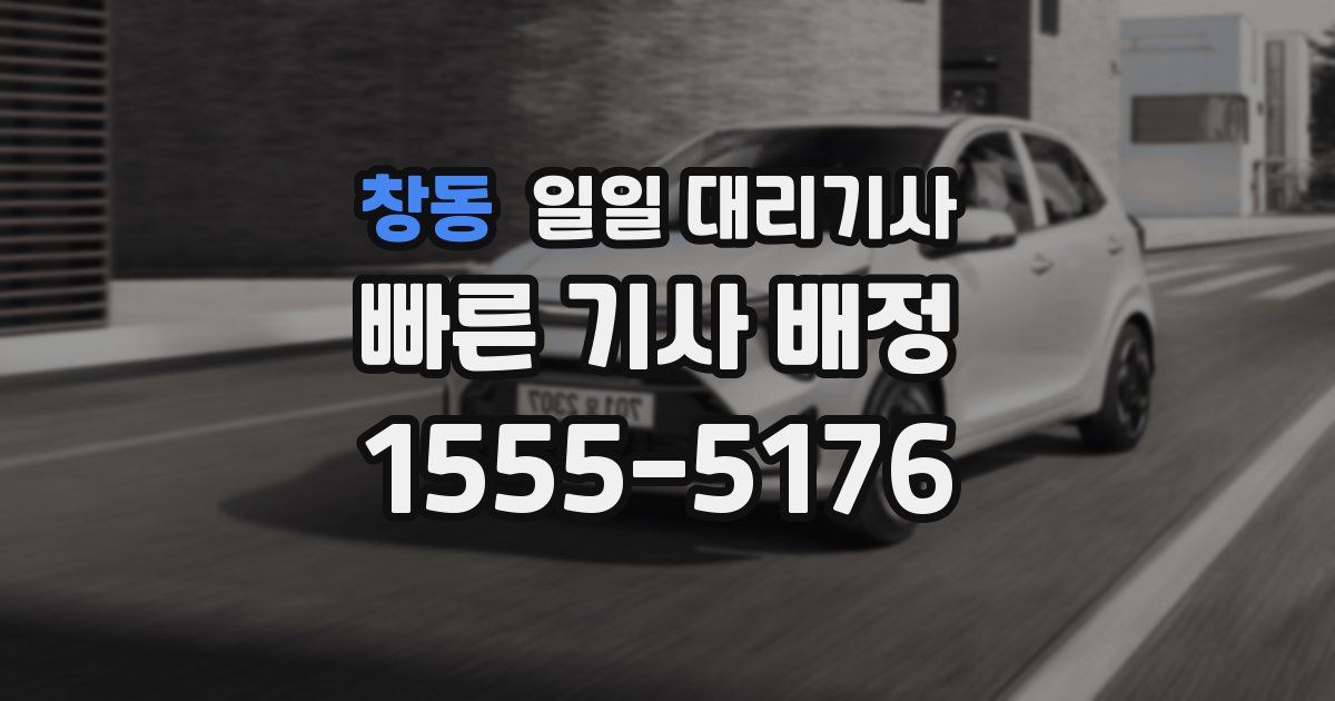 창동 일일 대리기사