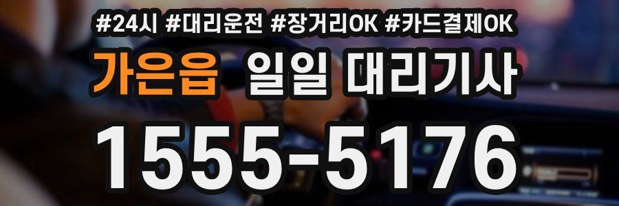 가은읍 일일 대리기사