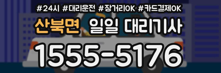 산북면 일일 대리기사