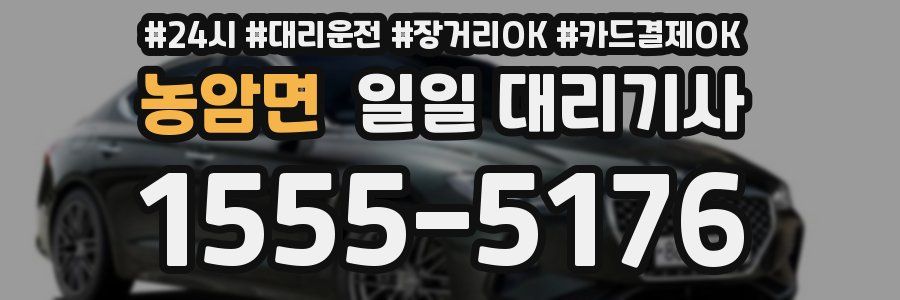 농암면 일일 대리기사
