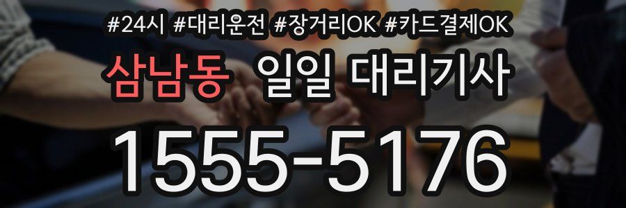 삼남동 일일 대리기사
