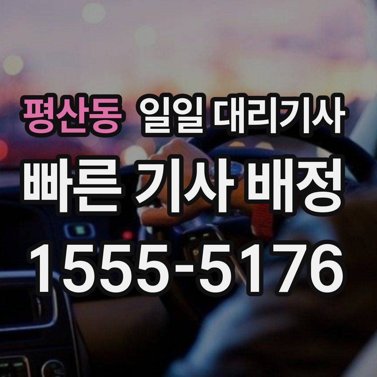평산동 일일 대리기사