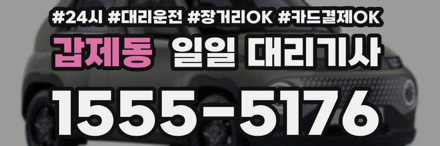 갑제동 일일 대리기사