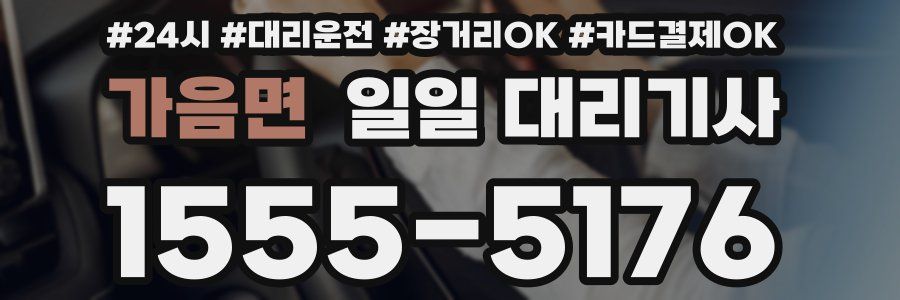 가음면 일일 대리기사