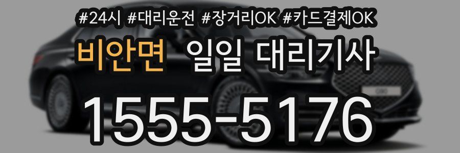 비안면 일일 대리기사