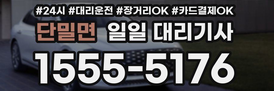 단밀면 일일 대리기사