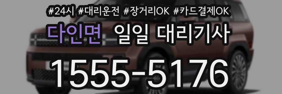 다인면 일일 대리기사