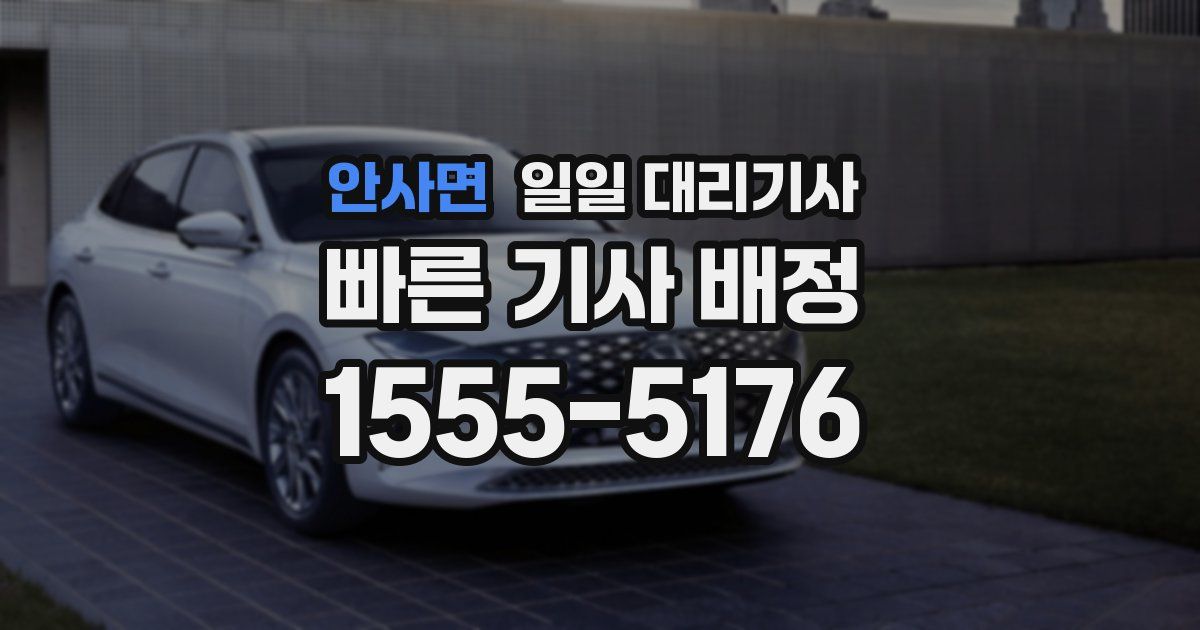 안사면 일일 대리기사