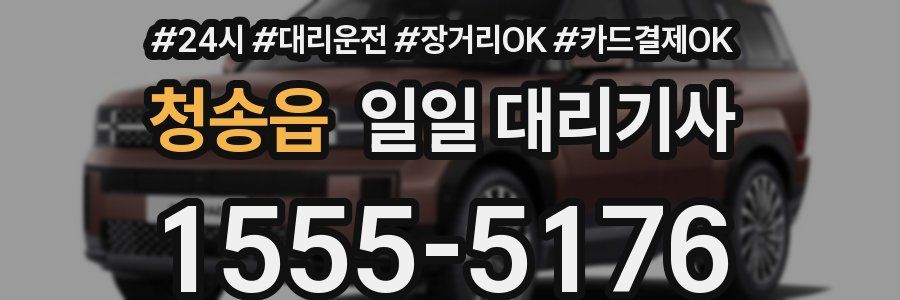 청송읍 일일 대리기사