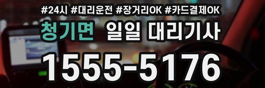 청기면 일일 대리기사