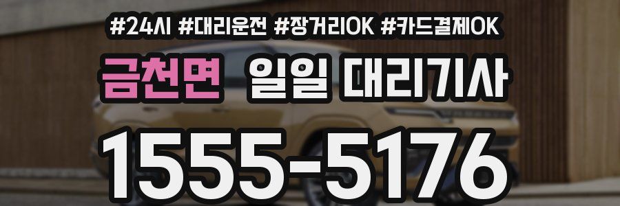 금천면 일일 대리기사