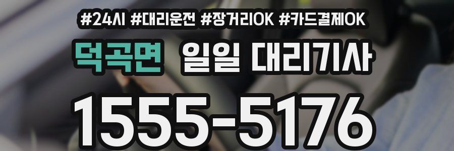 덕곡면 일일 대리기사