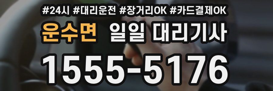 운수면 일일 대리기사