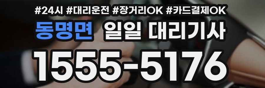 동명면 일일 대리기사
