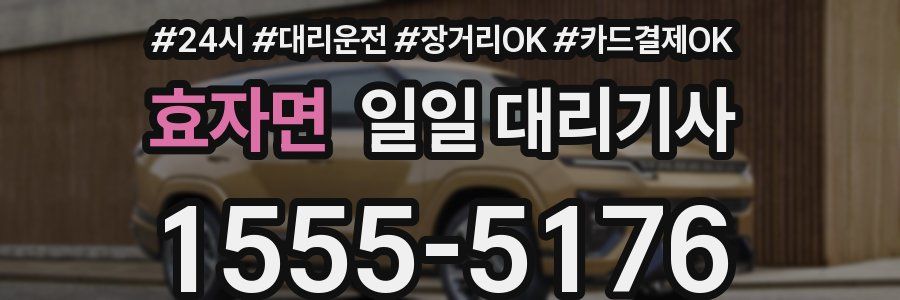 효자면 일일 대리기사