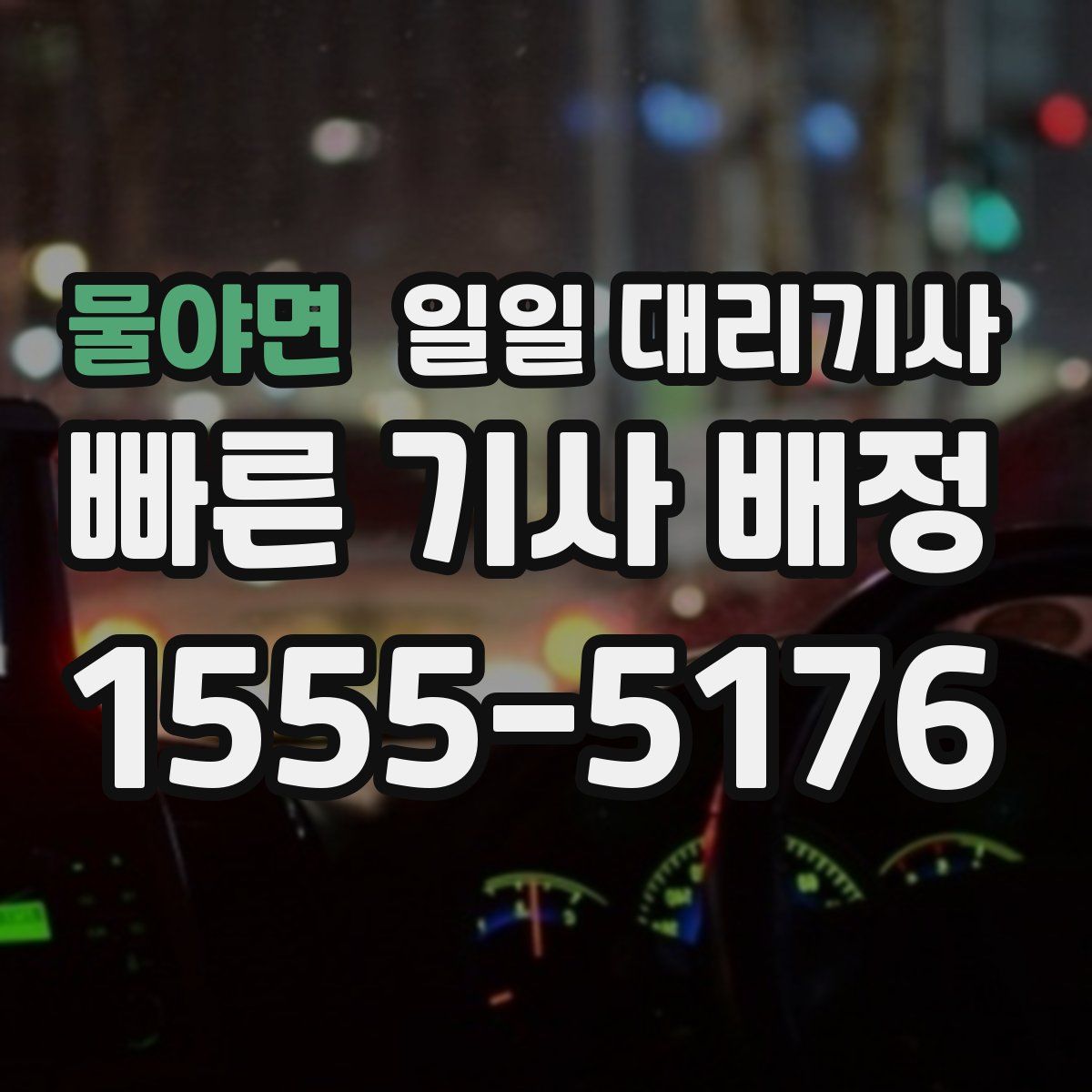 물야면 일일 대리기사