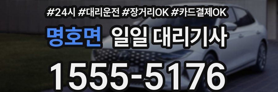 명호면 일일 대리기사