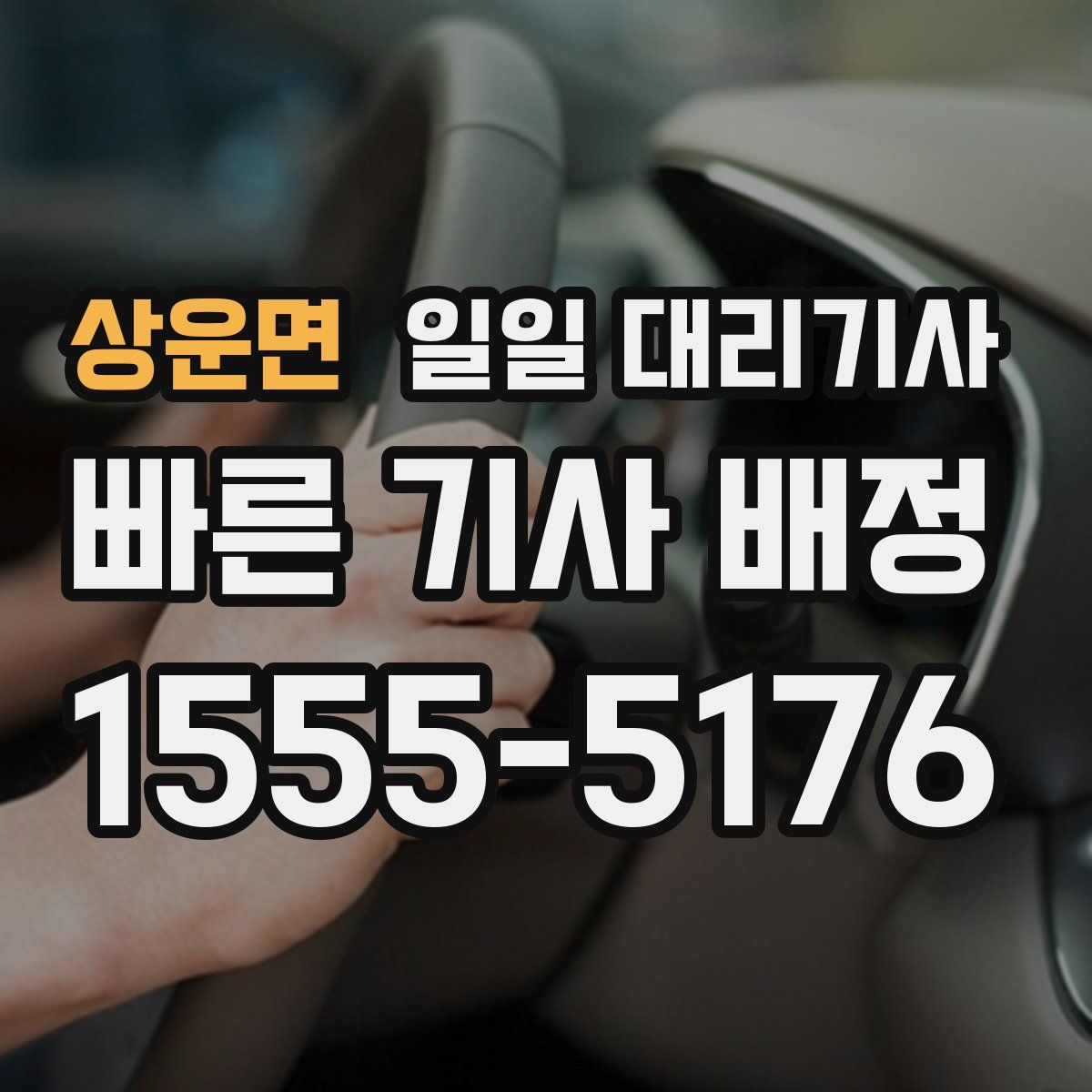 상운면 일일 대리기사