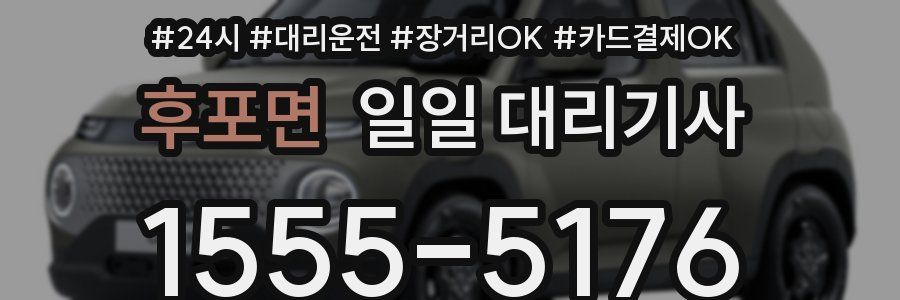 후포면 일일 대리기사