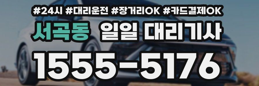 서곡동 일일 대리기사