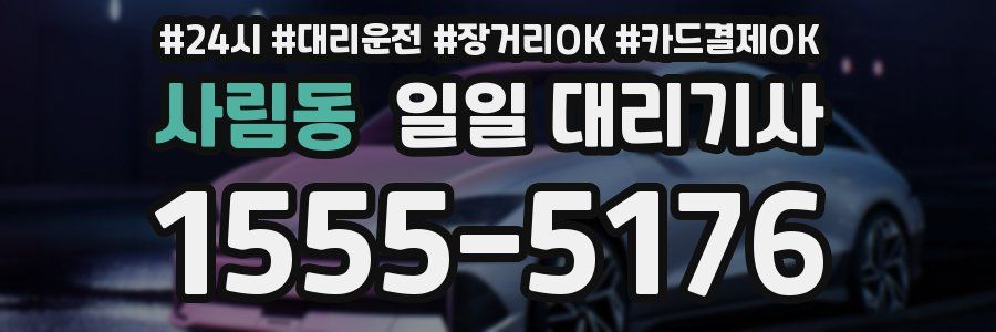 사림동 일일 대리기사