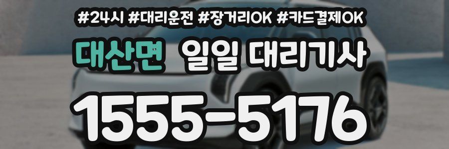 대산면 일일 대리기사