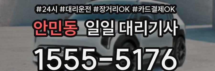 안민동 일일 대리기사