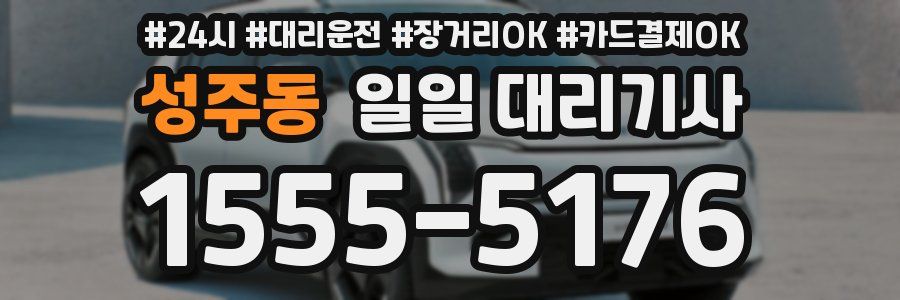 성주동 일일 대리기사