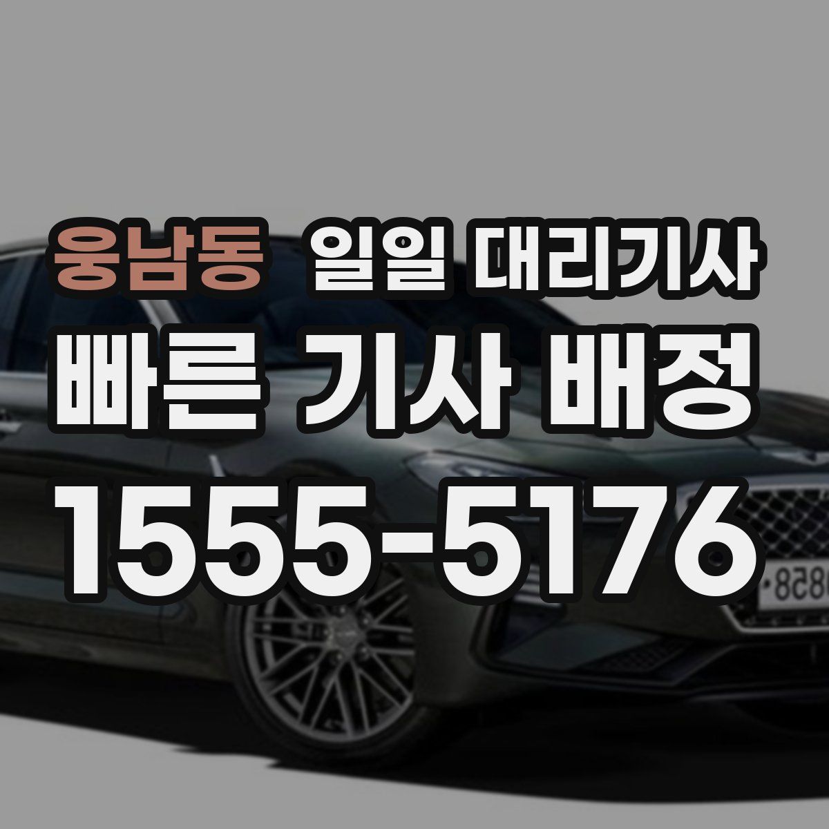 웅남동 일일 대리기사