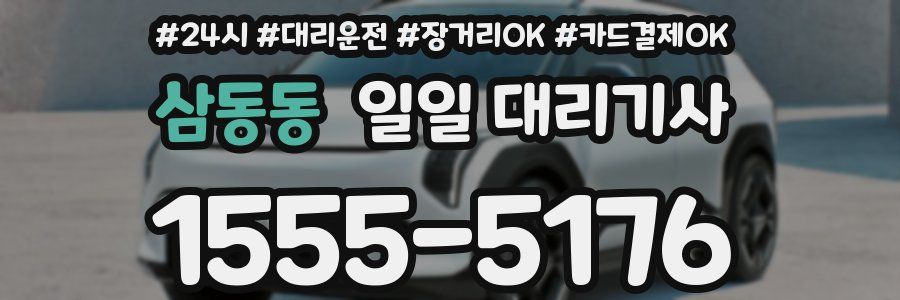 삼동동 일일 대리기사