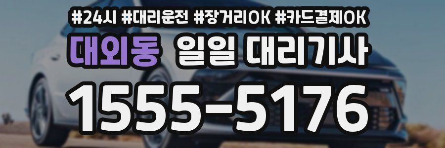 대외동 일일 대리기사