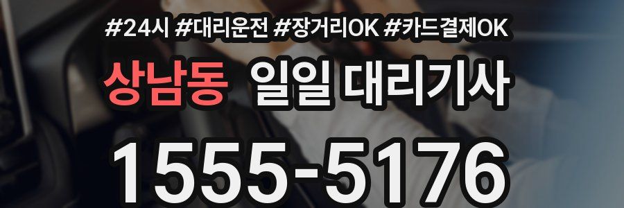 상남동 일일 대리기사