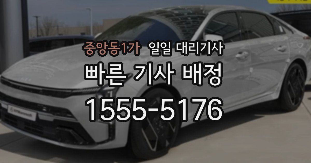중앙동1가 일일 대리기사