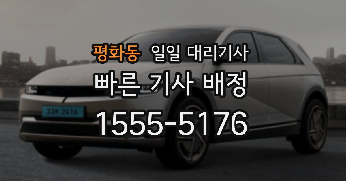 평화동 일일 대리기사