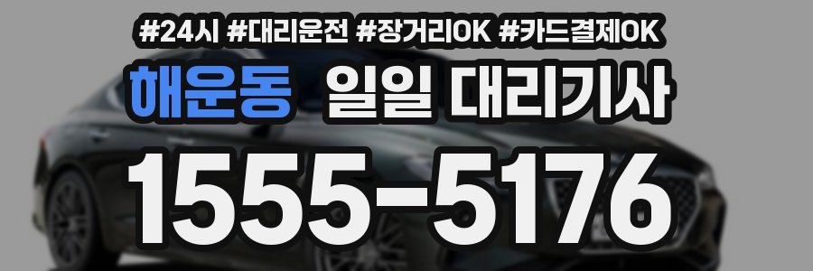 해운동 일일 대리기사