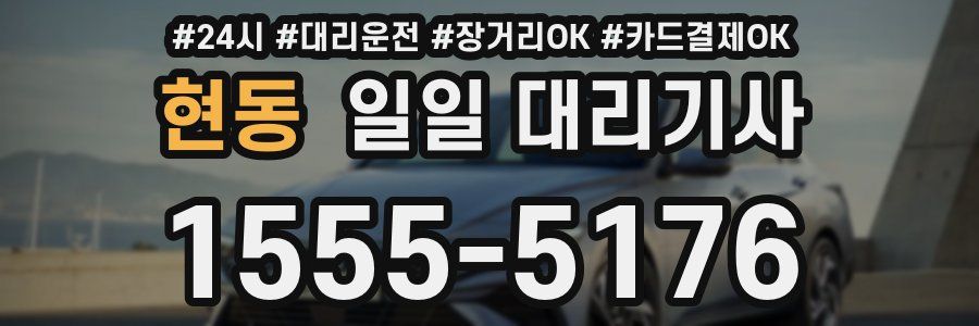 현동 일일 대리기사