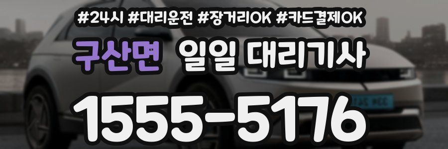 구산면 일일 대리기사
