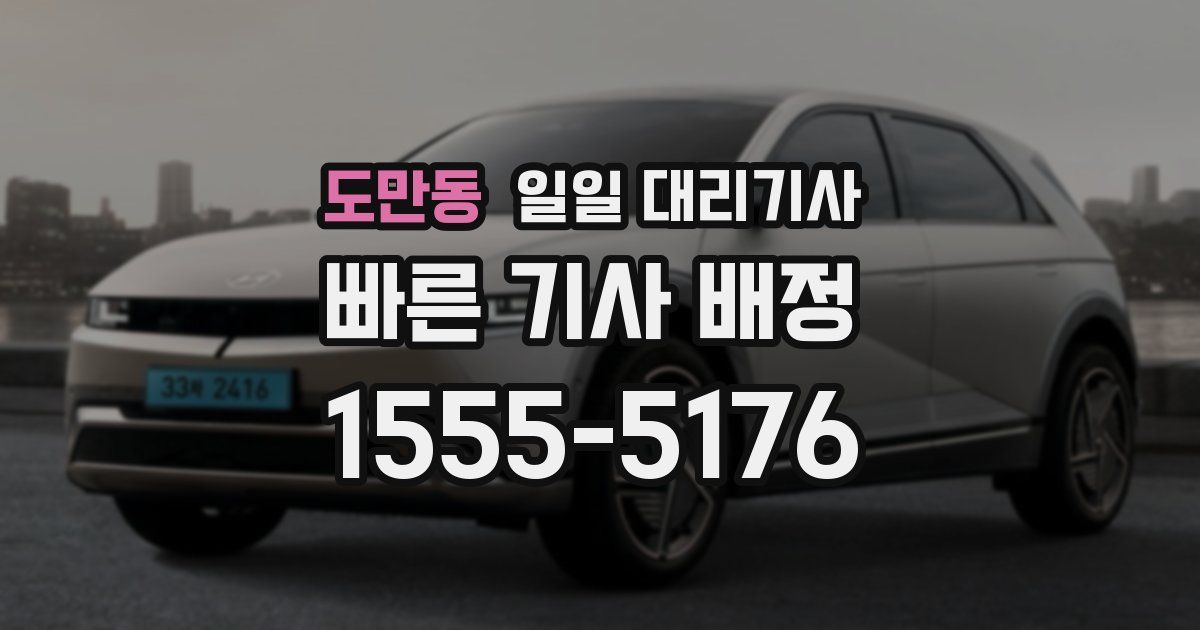 도만동 일일 대리기사